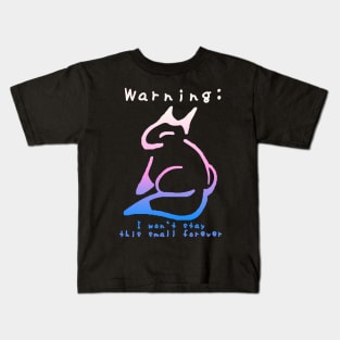 Wolfpup Kids Design (Pink And Blue Gradient) Kids T-Shirt